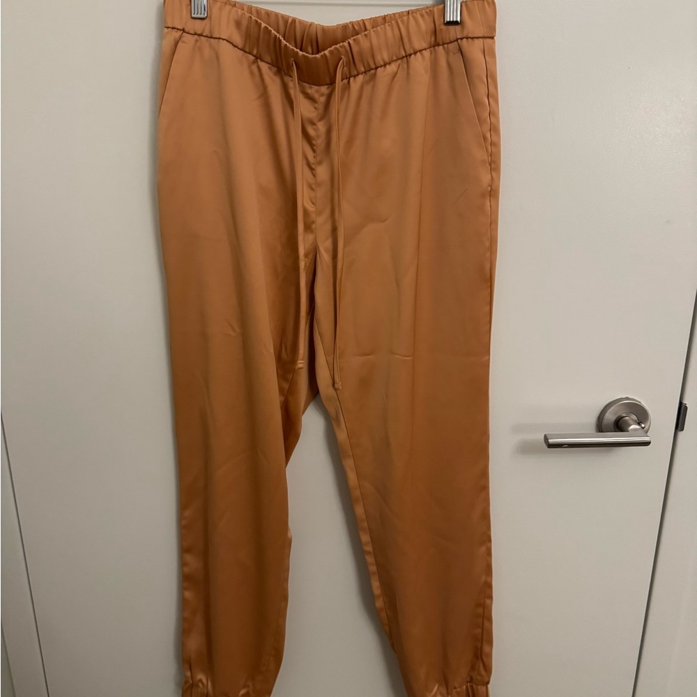 Banana Republic Factory Women's Peach Satin Joggers